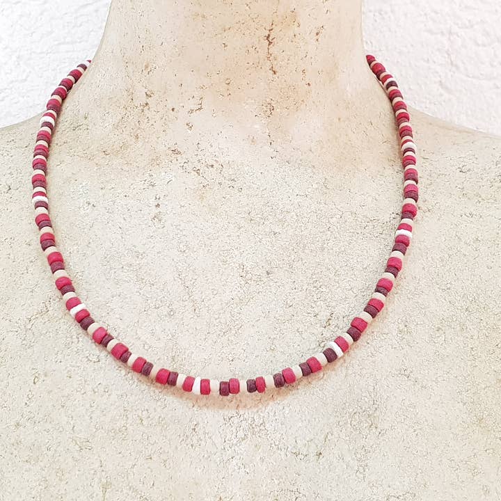 Surferkette Holz-Muschel 5mm / 58cm / OBX Fashion BG-2214 für den Großhandel von Gloria-Maris