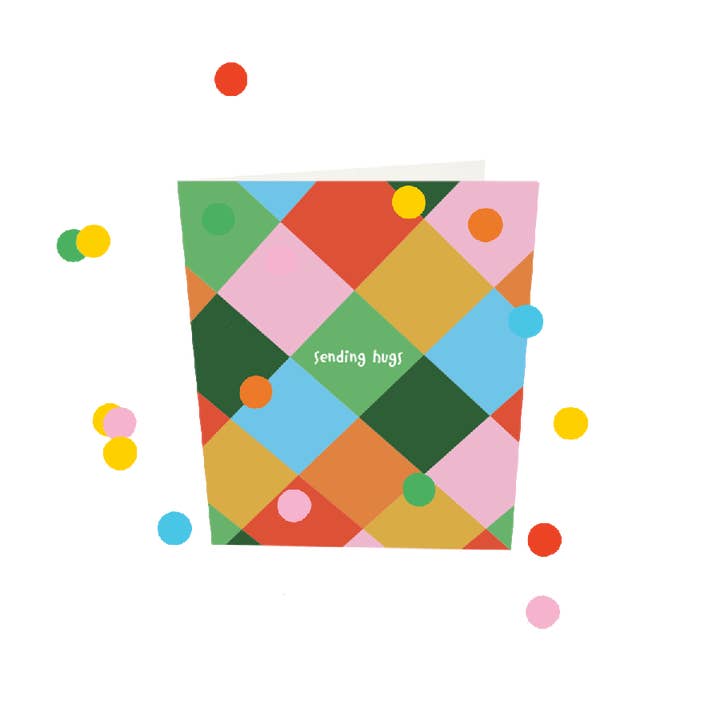 CONFETTI KAARTEN - STUREN KNUFFELS V3 voor wholesale door The Gift Label