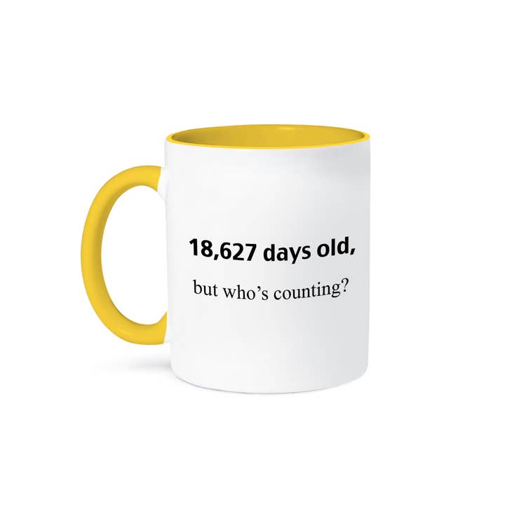 3dRose - Wholesale Coffee Mug - 3dRose, 18,627 days old but whos counting, Mug