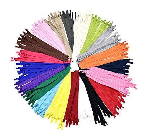 Mandala Crafts - Wholesale Craft supplies - Nylon Invisible Zipper for Sewing, Bulk Hidden Zipper Supplies; 12-16 Inches; 80 PC; by Mandala Crafts3