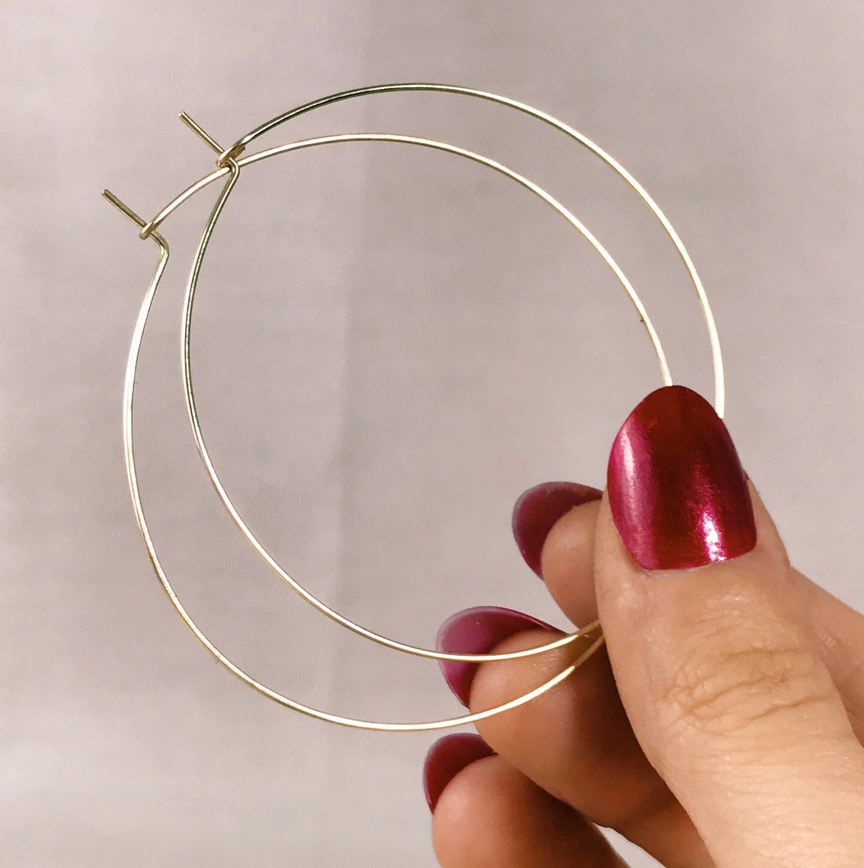 Good Wknd - Wholesale Hoop Earrings - Classic Hoop Earrings - Large3