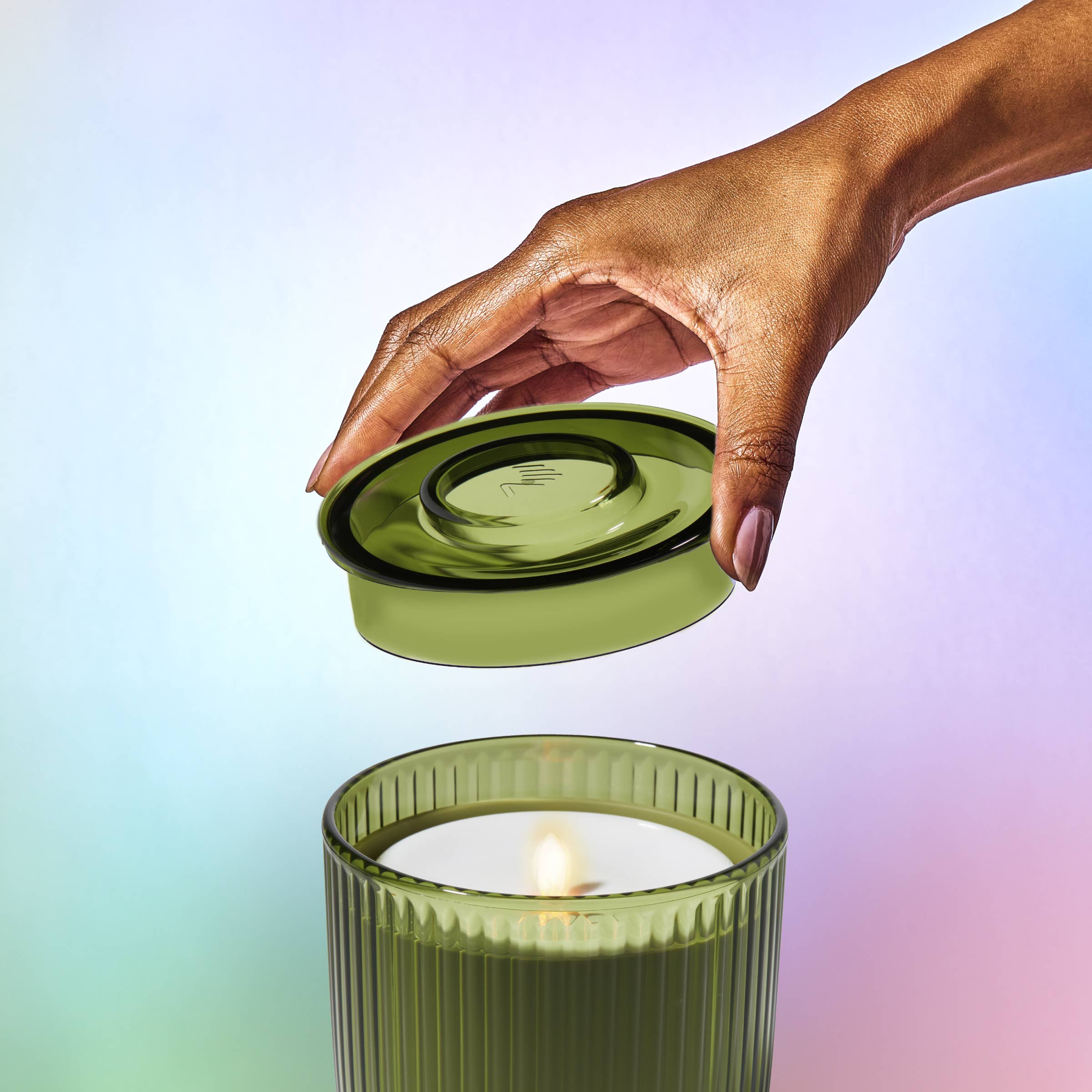 Lifelines - Wholesale Flameless Candle - Flameless Candle Diffuser - Olive Ribbed3