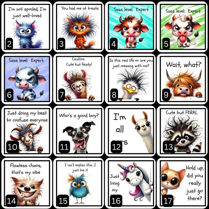 Magnets - Sassy Gallery 4 for wholesale by Nimblepic