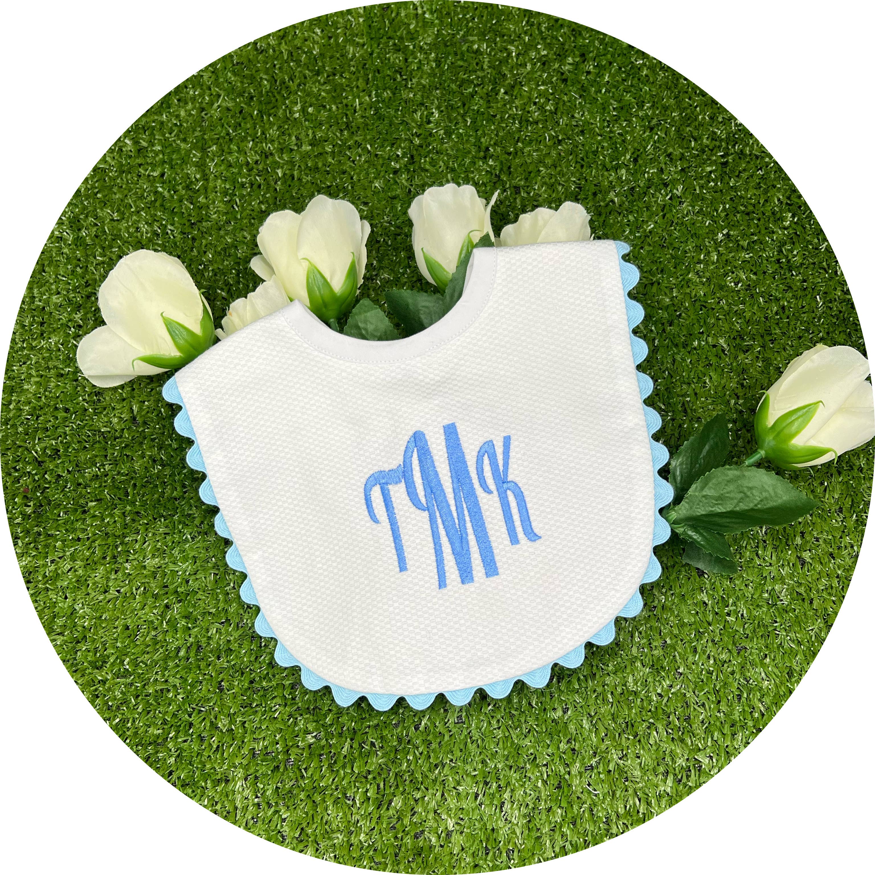 THE ROYALTY COLLECTION - Vente Bavoir - bébés - Bavoir pour bébé en coton piqué blanc3