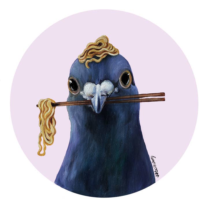 Ramen Pigeon No.11 - Kunstdruk voor wholesale door JJ Galloway