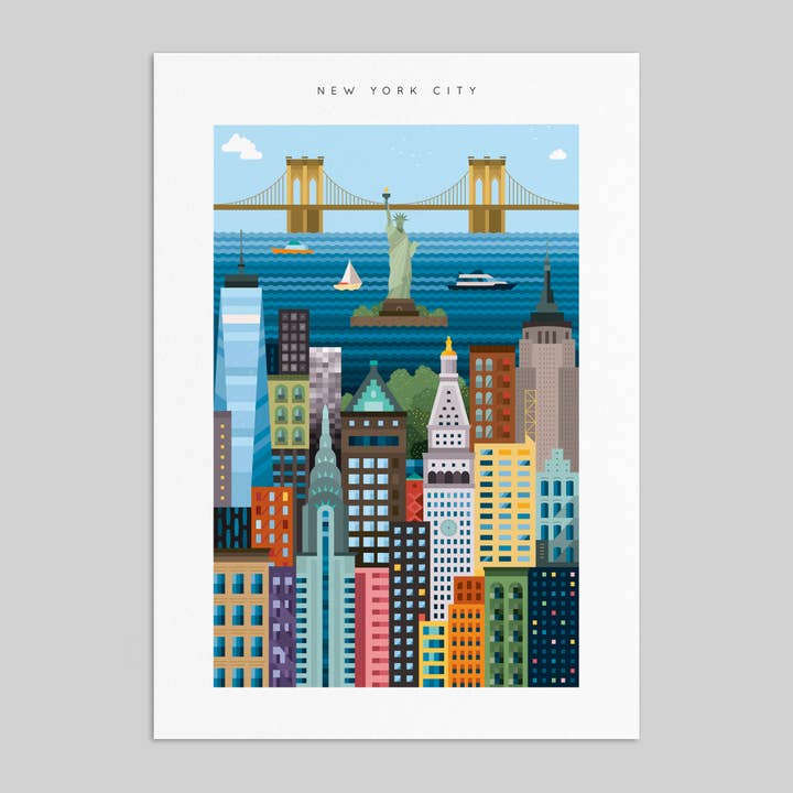 New York A3 Blockprint for wholesale by The City Works
