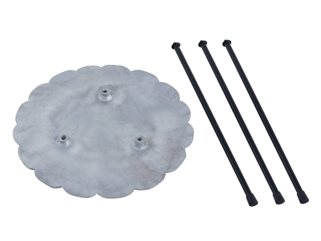 Voglrieder – Engroshandel Tebord – Sidebord metal dekorativt bord Hilton ø 35 x H 46 cm rund A36