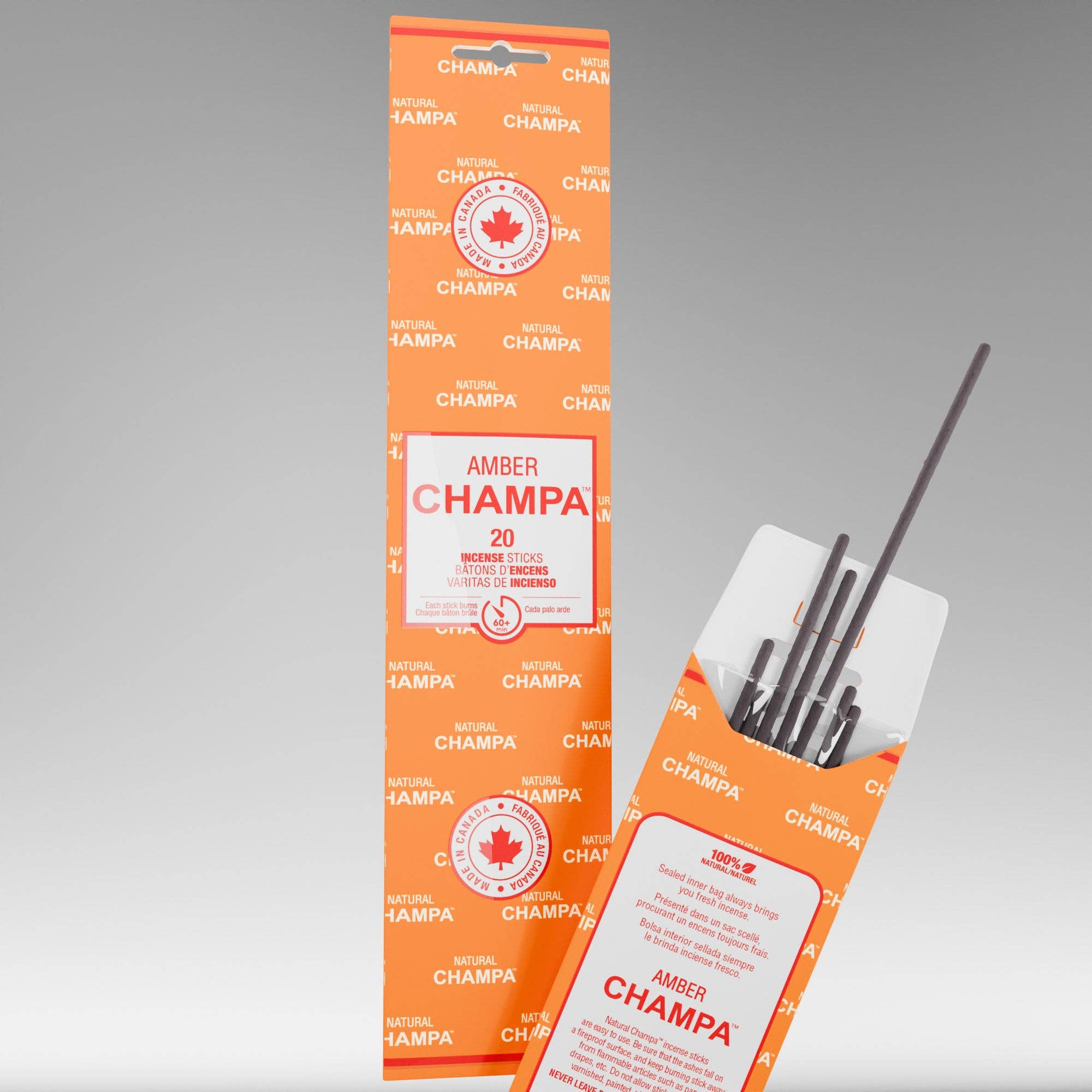 NATURAL SCENTS – Großhandel Räucherwerk – Amber Champa Räucherstäbchen0