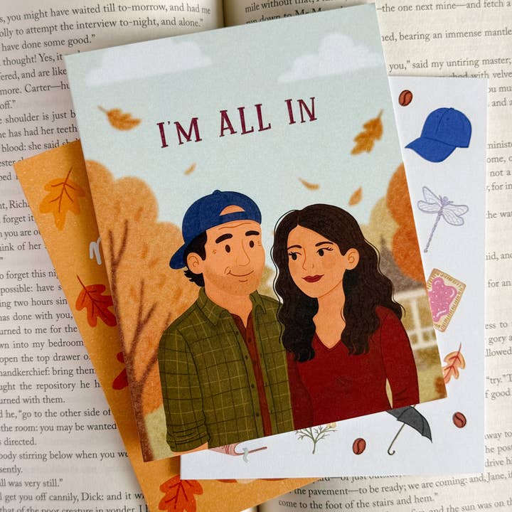 Simple Whimsy - Wholesale Love Card - I'm All In Gilmore -Valentine Y2k Cozy Fall Pop Culture Card1
