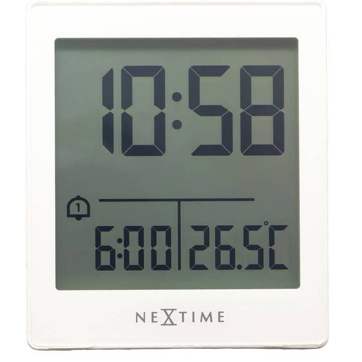 Digitaler Tischwecker 7,7x8,9x3cm-RCC-ABS-NEXTIME-"Wake Up“ für den Großhandel von NeXtime