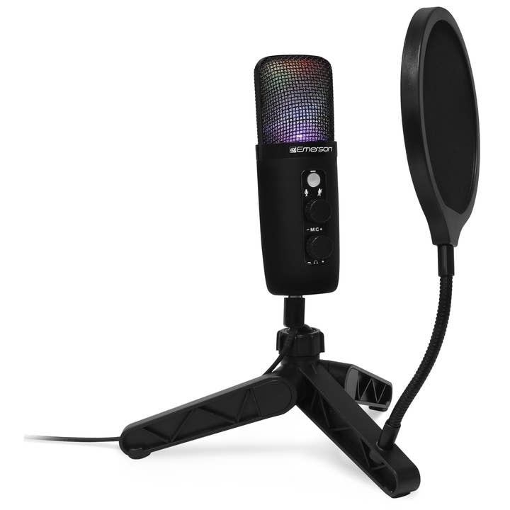 JupiterGear Home - Wholesale Small/handheld appliance - Emerson Gaming/Streaming Microphone with LED Lighting2