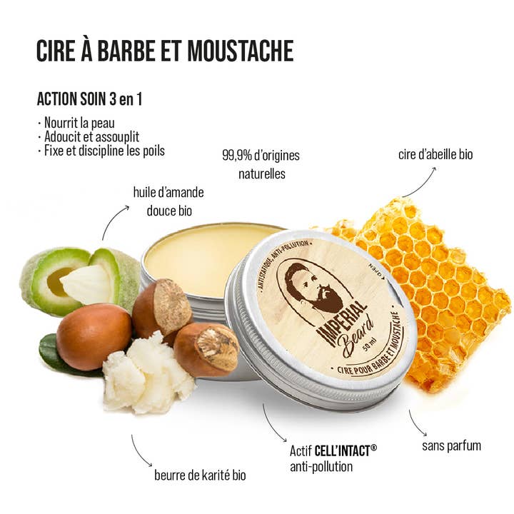 Imperial Beard - Vente Produit structurant pour la barbe - Trousse - huile et cire pour barbe1