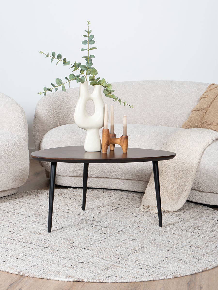 Home67 - Venta al por mayor Alfombra pequeña - Alfombra Cross Beige - Redonda ø200 cm3