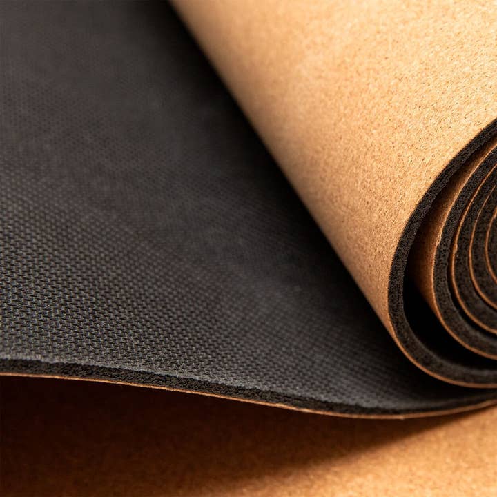 Divasya - Wholesale Yoga Mat - Cork & Natural Rubber Yoga Mat | 183 x 66 x 0.4cm | in 6 Yoga Designs | with Carrying Strap4