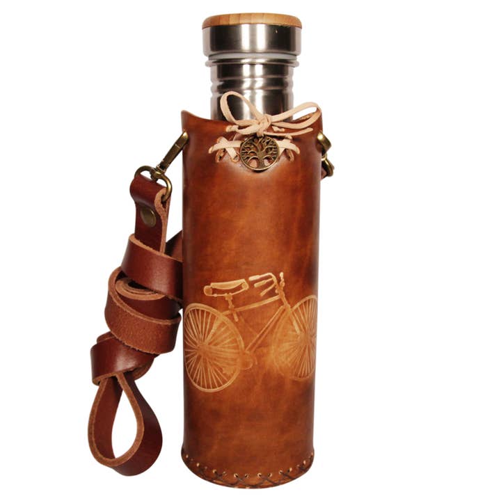 Castanho - Bicicleta - Porta Garrafas Deluxe por atacado de Vesica