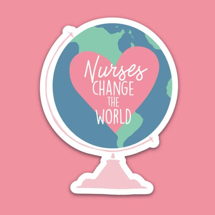 Nurses Change the World Sticker for wholesale by Corinne Katlyn Designs