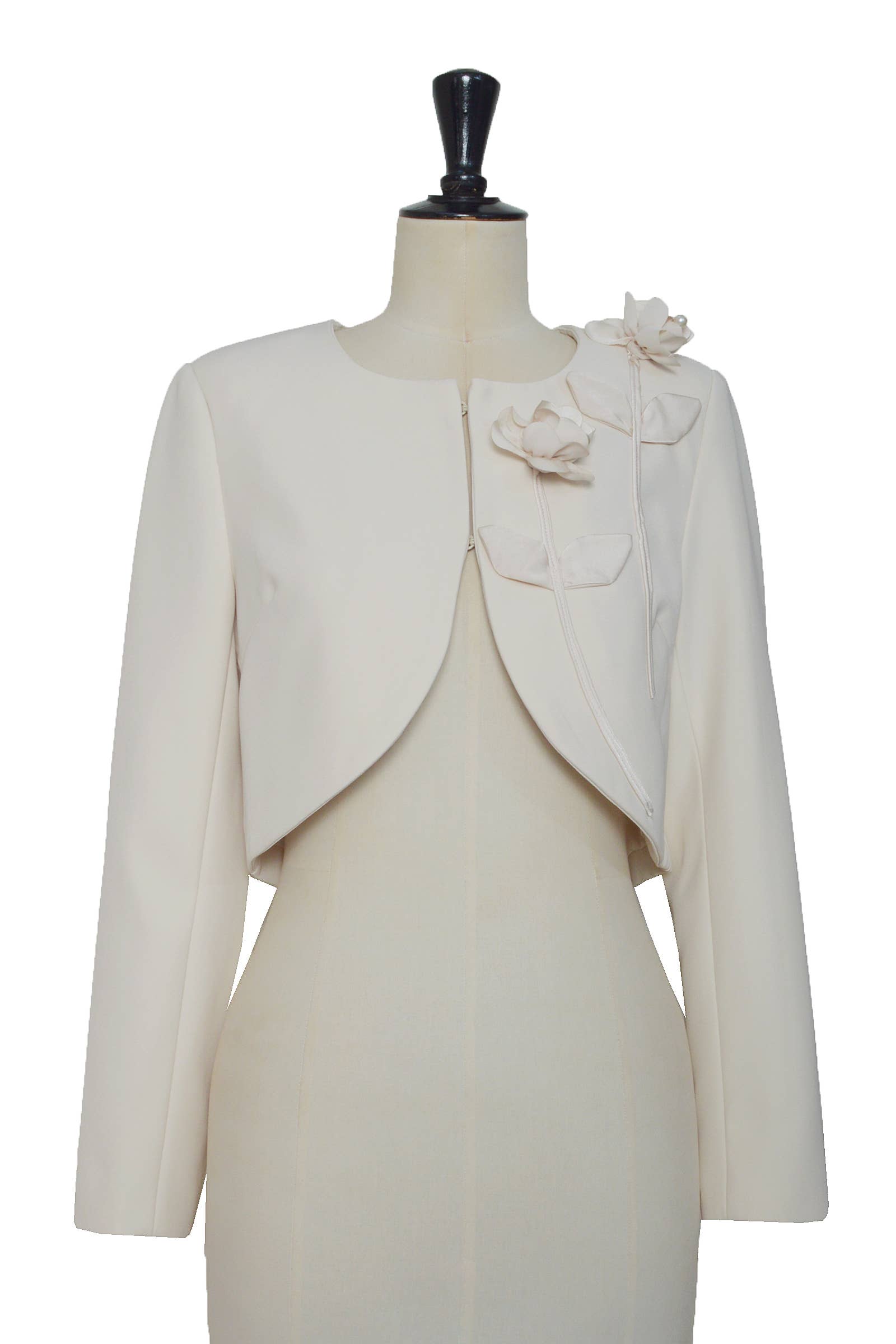 ELLI WHITE - Wholesale Jacket - Women's - Contrasted floral short jacket0