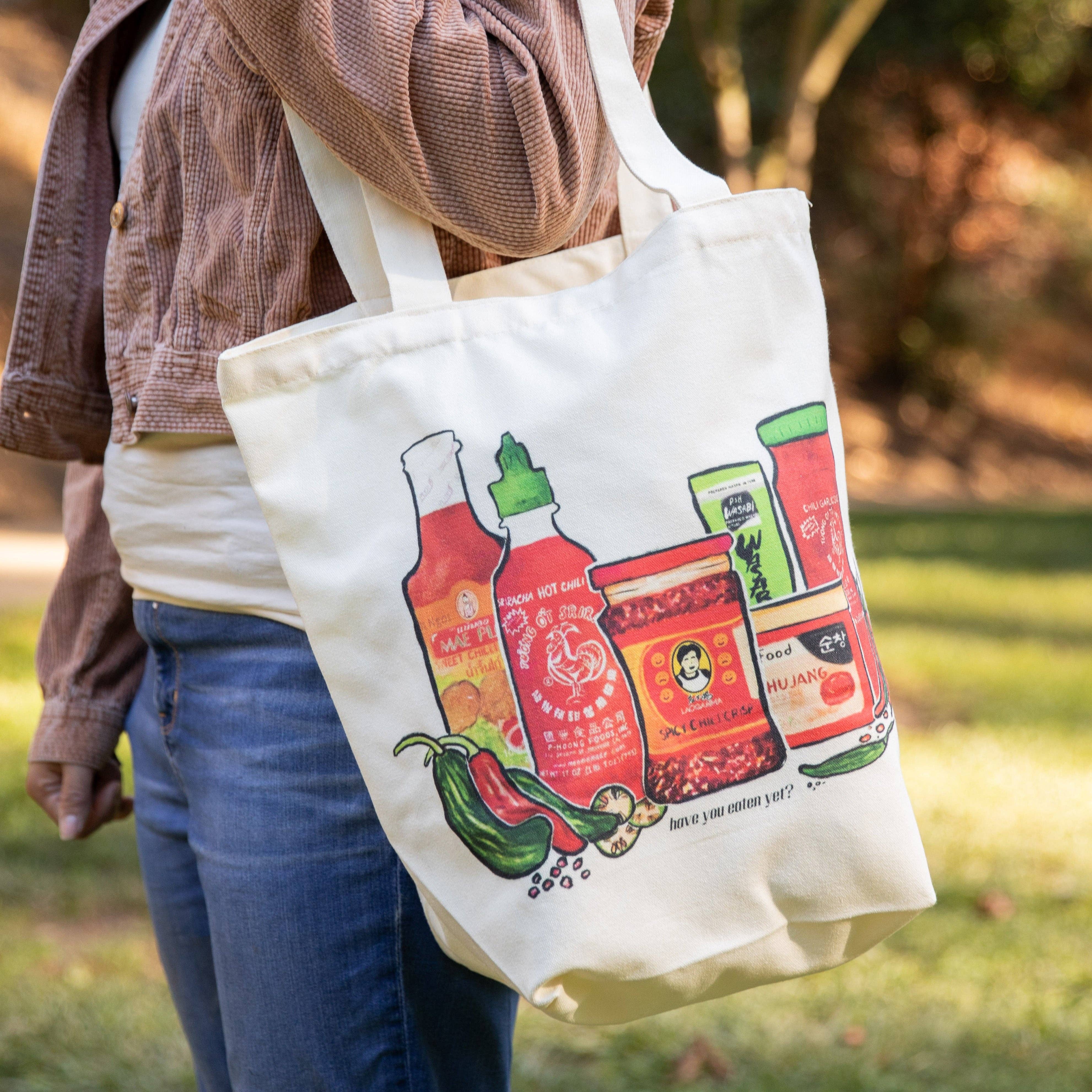 Menmin Made - Wholesale Tote Bag - Women's - Asian Hot Sauces Tote Bag3