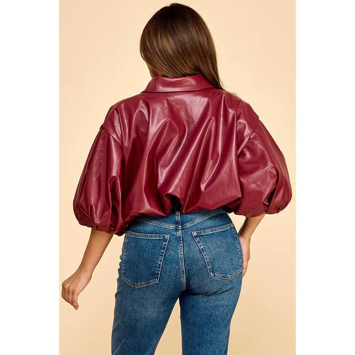 Black Pearl Clothing - Wholesale Jacket - Women's - CITY EDGE CROPPED PU PLUS JACKET11