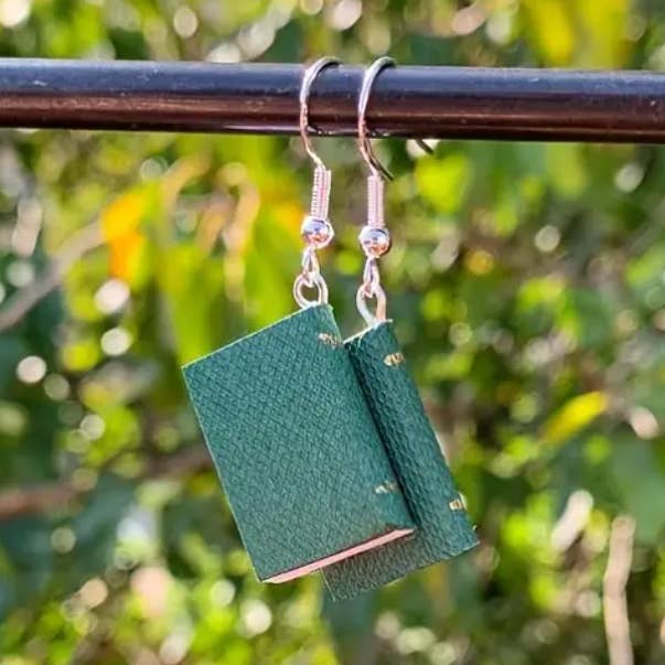 REALISTIC BOOK EARRINGS (PAIR) for wholesale by Ashlen