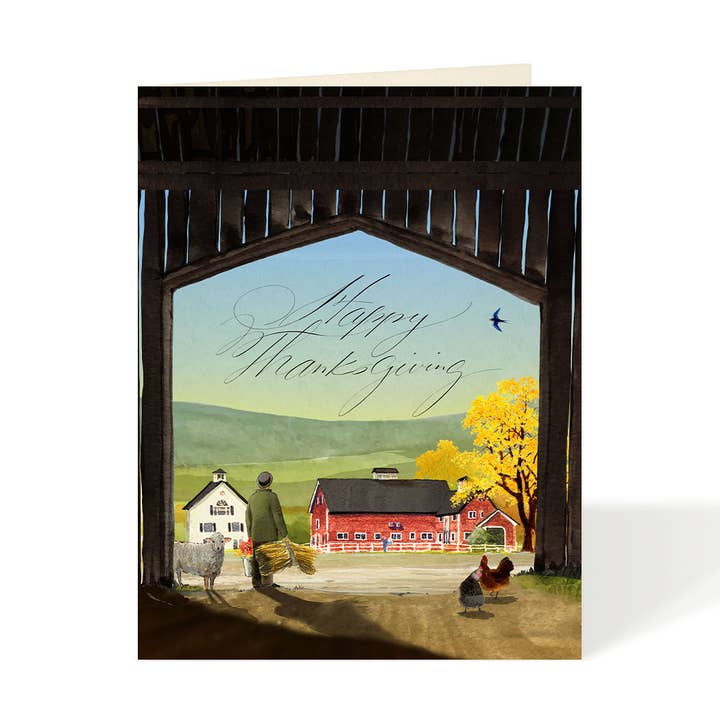 Felix Doolittle - Vente Cartes de Thanksgiving - Bounty Hill Farm - Cartes de Thanksgiving en boîte1