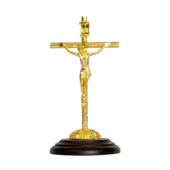 Cruz de Mesa Pastoral 4" x 2" por atacado de Oremus Mercy