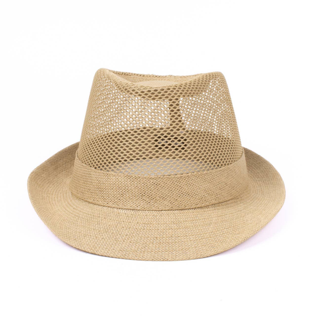 Selini New York - Vente Chapeau en feutre – homme - Chapeau Fedora tendance en maille rafraîchissante pour hommes S/S4