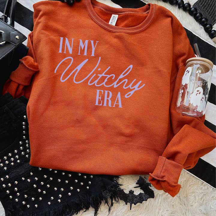 In My Witchy Era Purple Halloween Sweatshirt for wholesale by ZZ Threadz