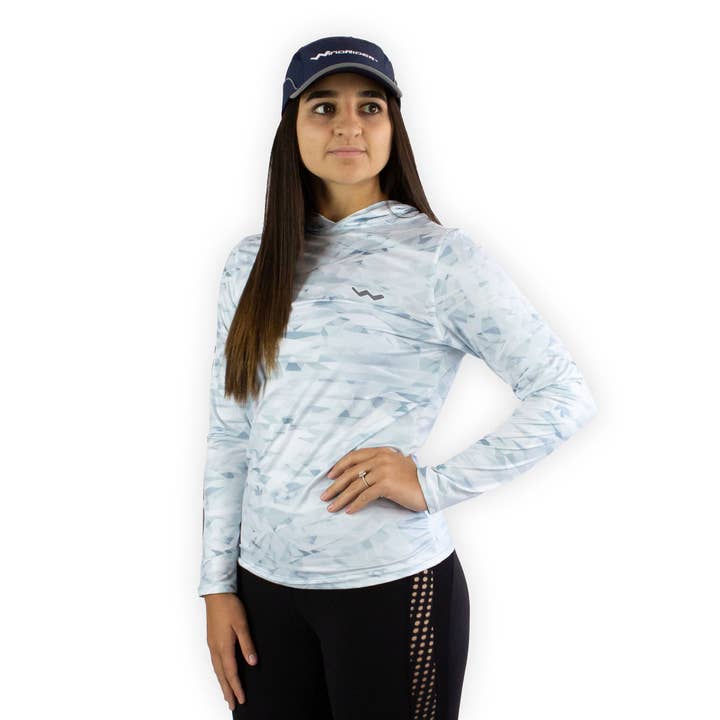 Women's HELIOS™ Hooded Long Sleeve Fishing Shirt for wholesale by WindRider