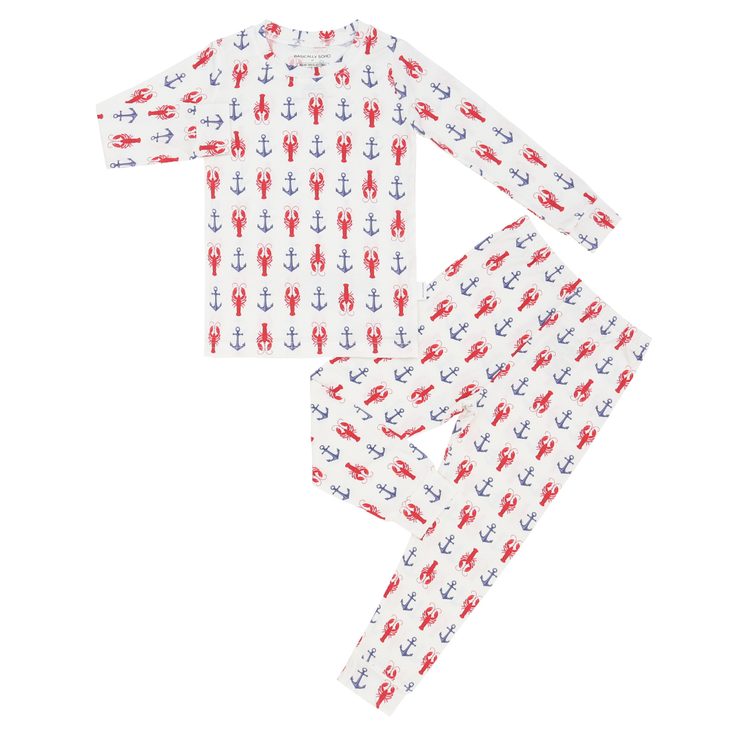 Basically Soho - Wholesale Sleepwear Set - Kids - Cape Cod Lobster Two-Piece Set2
