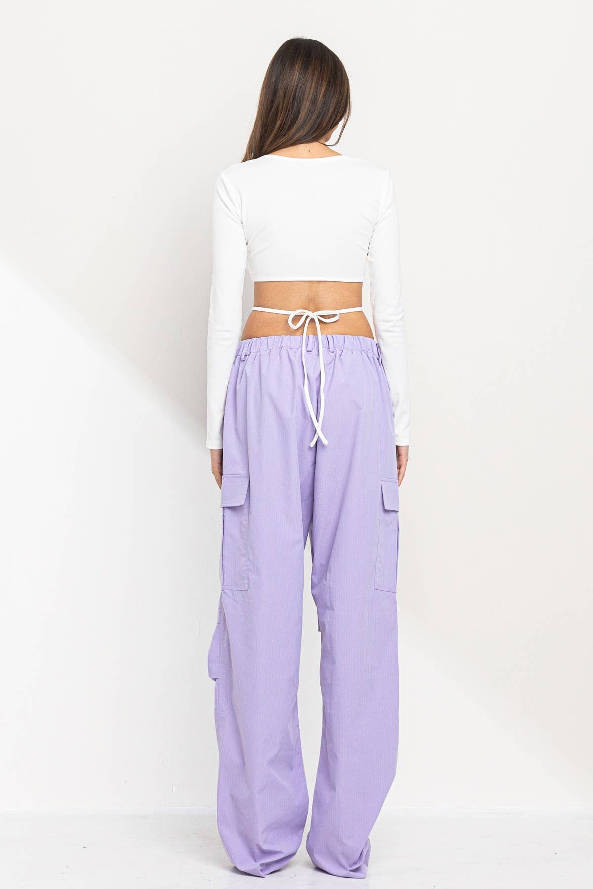 No Vacancy - Vente Pantalon – femme - Nouveaux pantalons parachute à larges jambes7