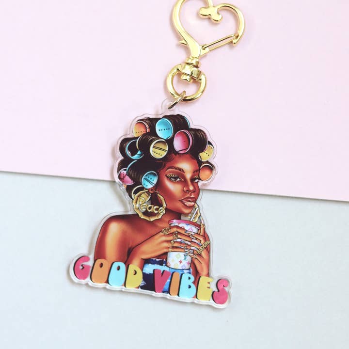 Paper Penie - Wholesale Keychain - Women's - Good vibes Keyring