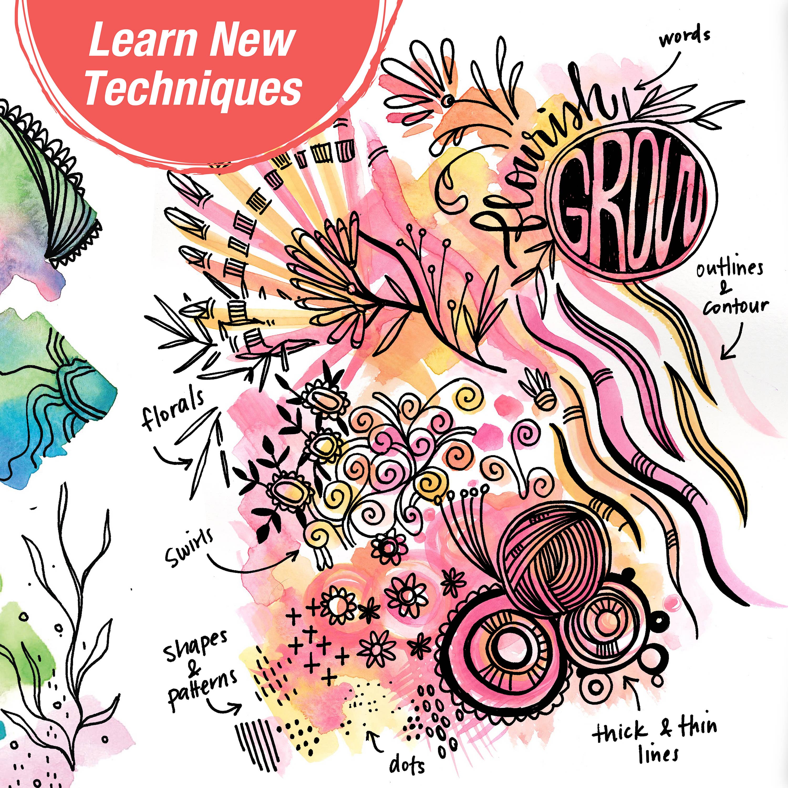 Faber-Castell / Creativity for Kids - Wholesale Coloring Book - Adult - Reverse Coloring and Doodling Book6