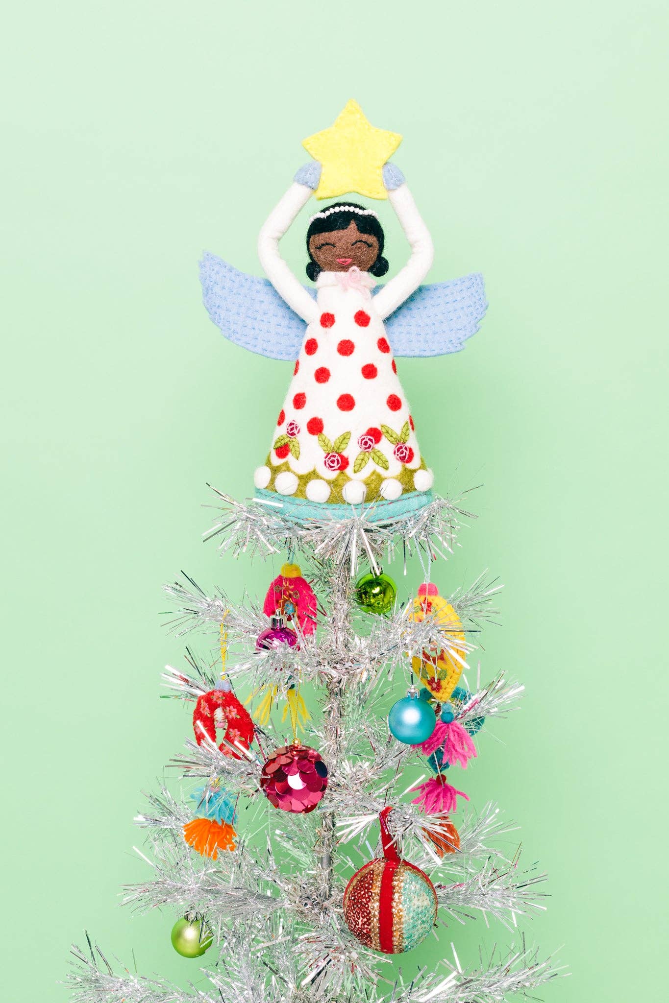 Natural Angel Tree Topper - Simone for wholesale on Faire1