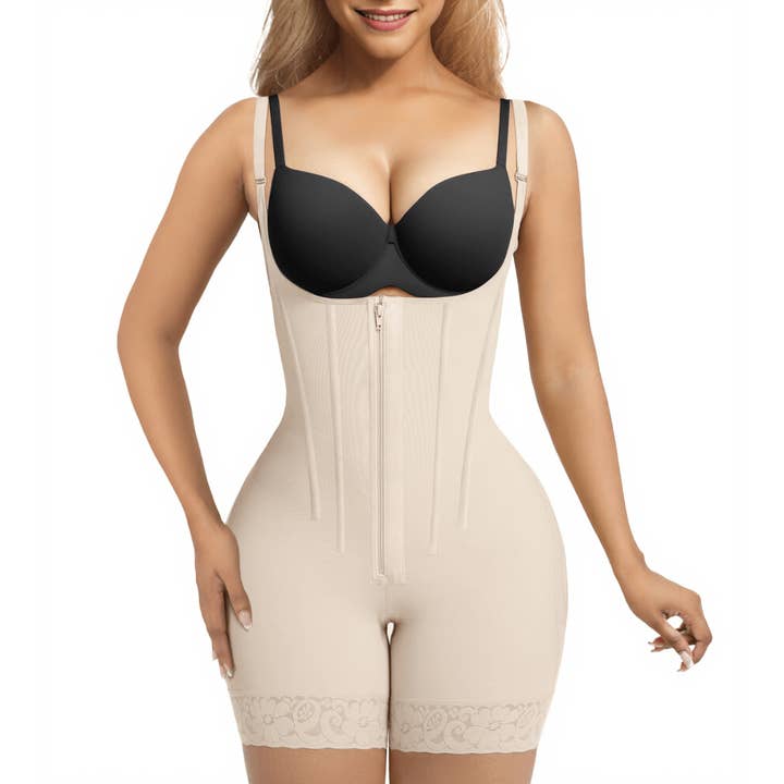 SHAPERX Faja con Cremallera y Control de Abdomen con Realce de Glúteos para venta al por mayor de SHAPERX