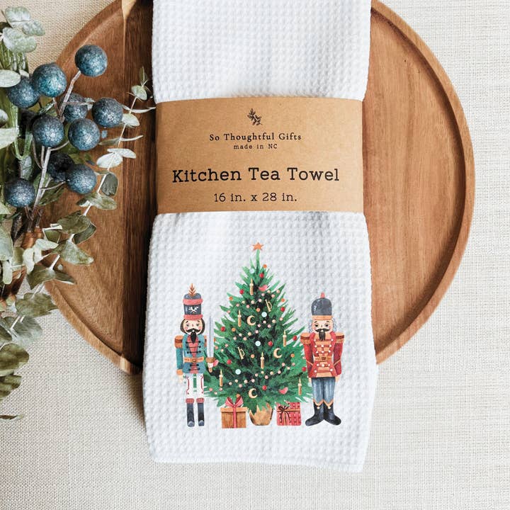 So Thoughtful Gifts - Wholesale Tea Towel - Christmas Dish Towel - Nutcracker | Kitchen Towel0