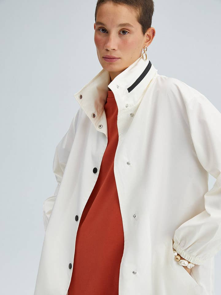 HOODED WINDBREAKER WITH NECKBAND for wholesale by Touché Privé EU