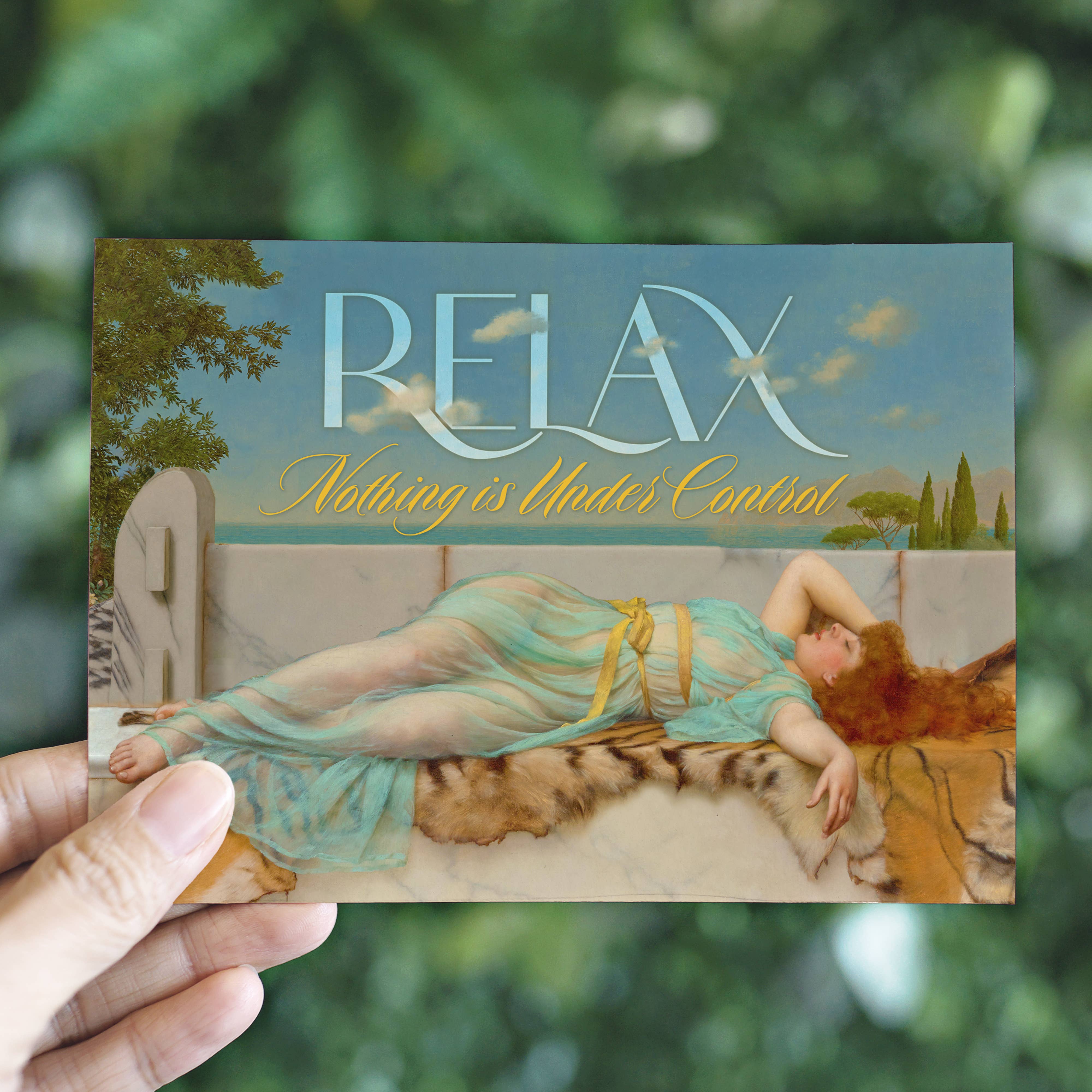 Typeset Studio - Wholesale Everyday Greeting Card - Relax Nothing is Under Control - Greeting Card2