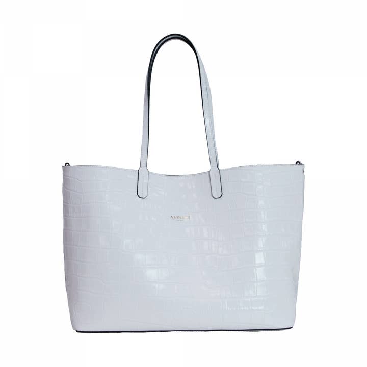 Bolso de mano Crocco Maxima Blanco para venta al por mayor de Alinari Firenze