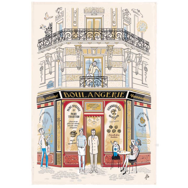 Clémentine Boutique - Wholesale Tea towel - Parisian Shops Tea Towels3