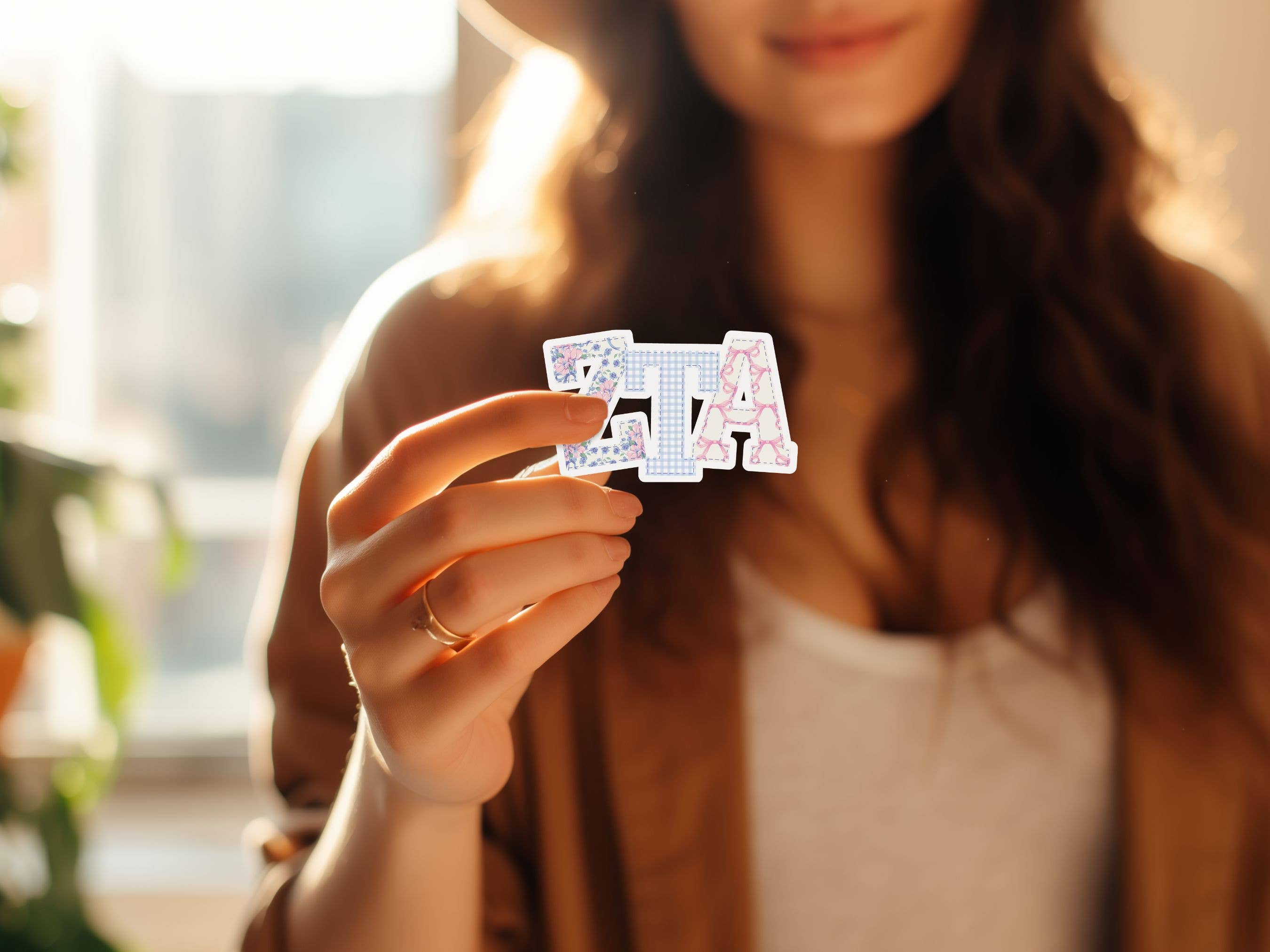 Aspen and Lark - Wholesale Sticker - Zeta Tau Alpha Sticker - Large Patchwork3