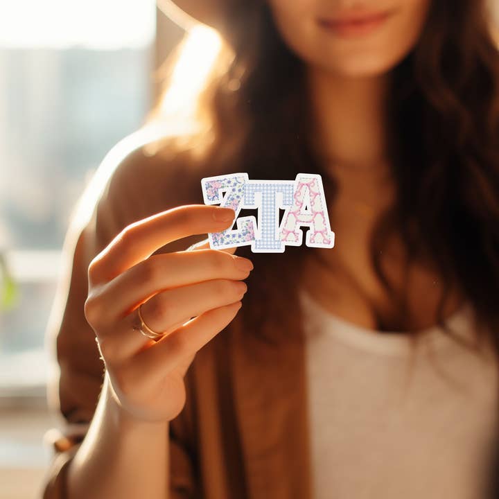 Aspen and Lark - Wholesale Sticker - Zeta Tau Alpha Sticker - Large Patchwork3