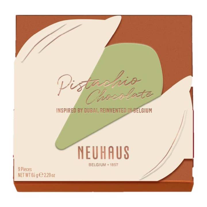 Pistachio Chocolate, 9 pc for wholesale by Neuhaus