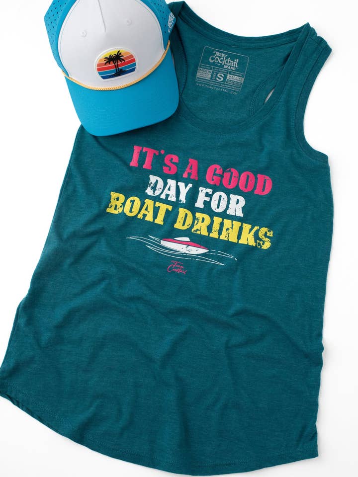 Team Cocktail - Wholesale Tank Top - Women's - Boat Drinks Ladies Triblend Tank-Top1