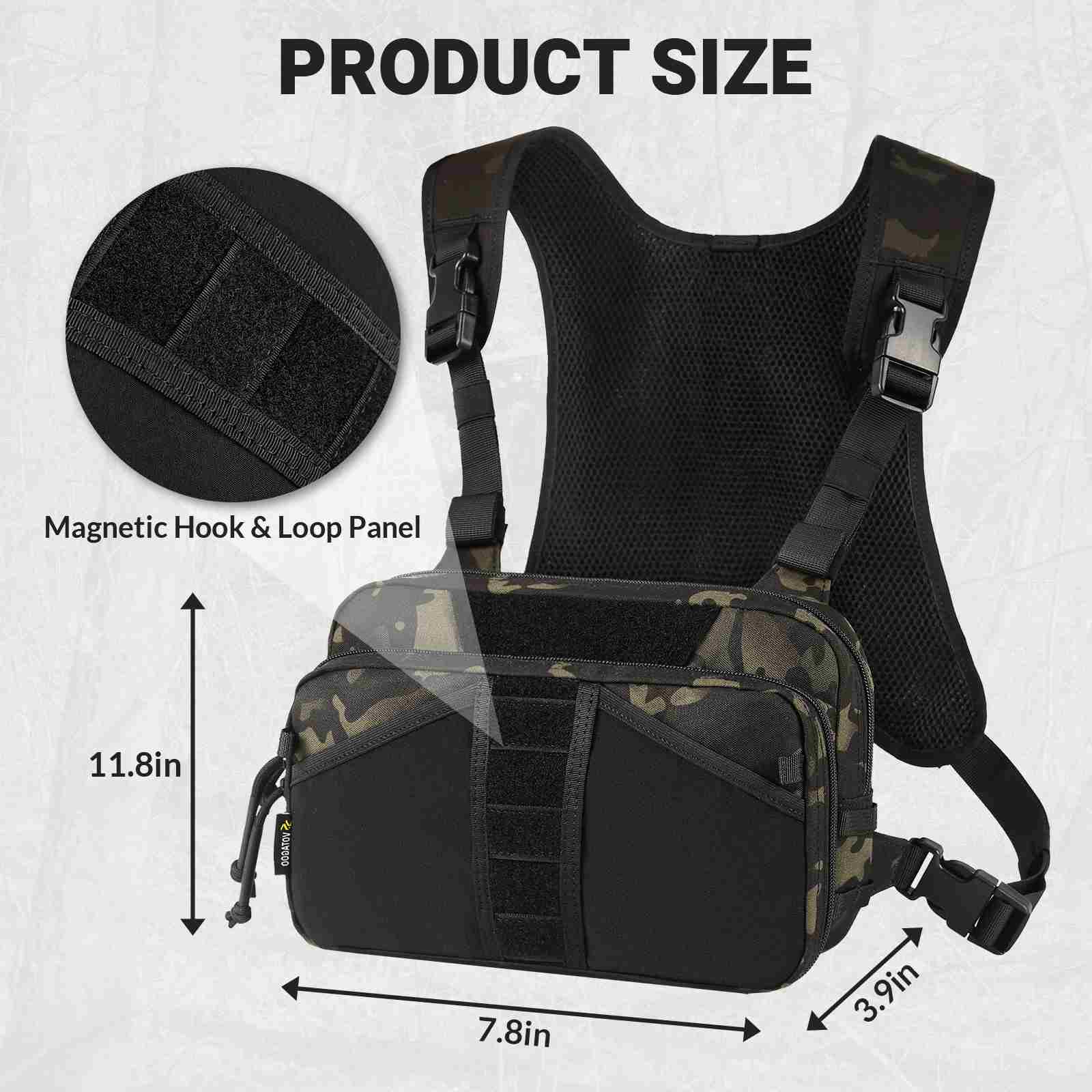 Antarctica Outdoors - Wholesale Sporting Accessories - Votagoo Fishing Chest Pack, Fly Fishing Bag for Men and Women, Tackle and Fly Boxes Storage Pack, Hunting Binocular Pack5