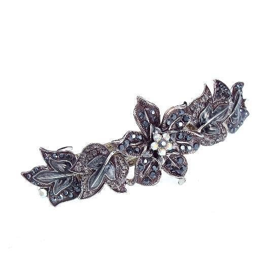 Barrette automatique multi-bijoux Garden Rose avec pierres Swarovski 1535 pour la vente par CARAVAN J NAHON IMPORT