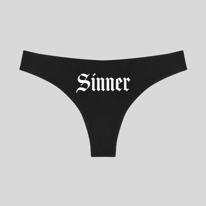 Wickedly Divine Shop - Vente Sous-vêtements – femme - String gothique BDSM kinky, modèle Sinner0