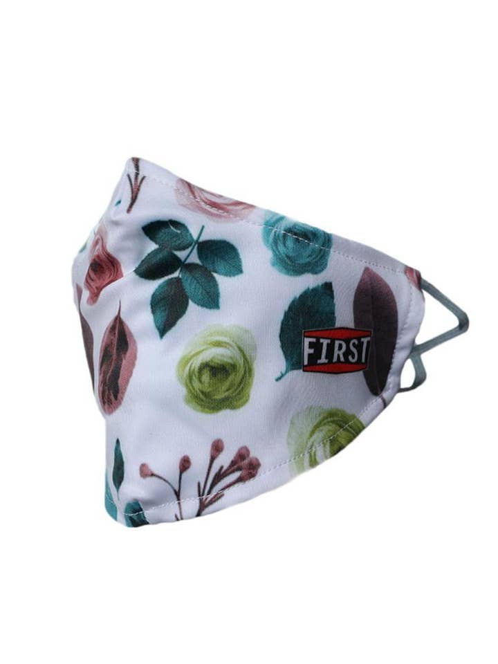 Brown/Green Floral Reusable Face Masks (5-Pack) for wholesale by Jim and MaryLou