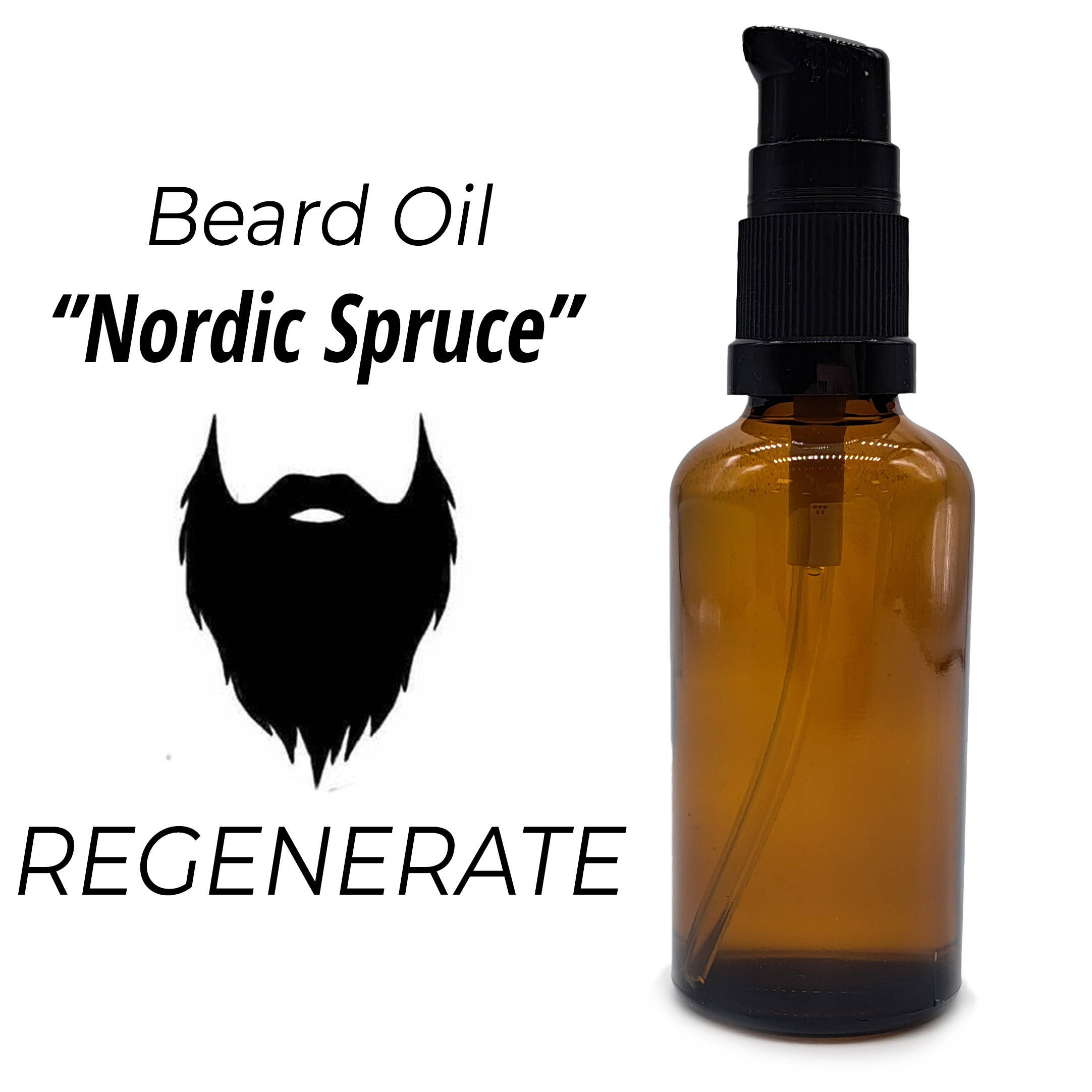 AW Aromatics Limited – wholesale Beard styling product – White Label 50ml Beard Oil - Nordic Spruce 1
