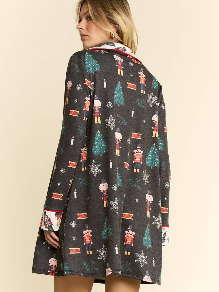 Cotton Muse - Wholesale Dress - Women's - CHRISTMAS BUTTON DOWN LONG SLEEVE DRESS7